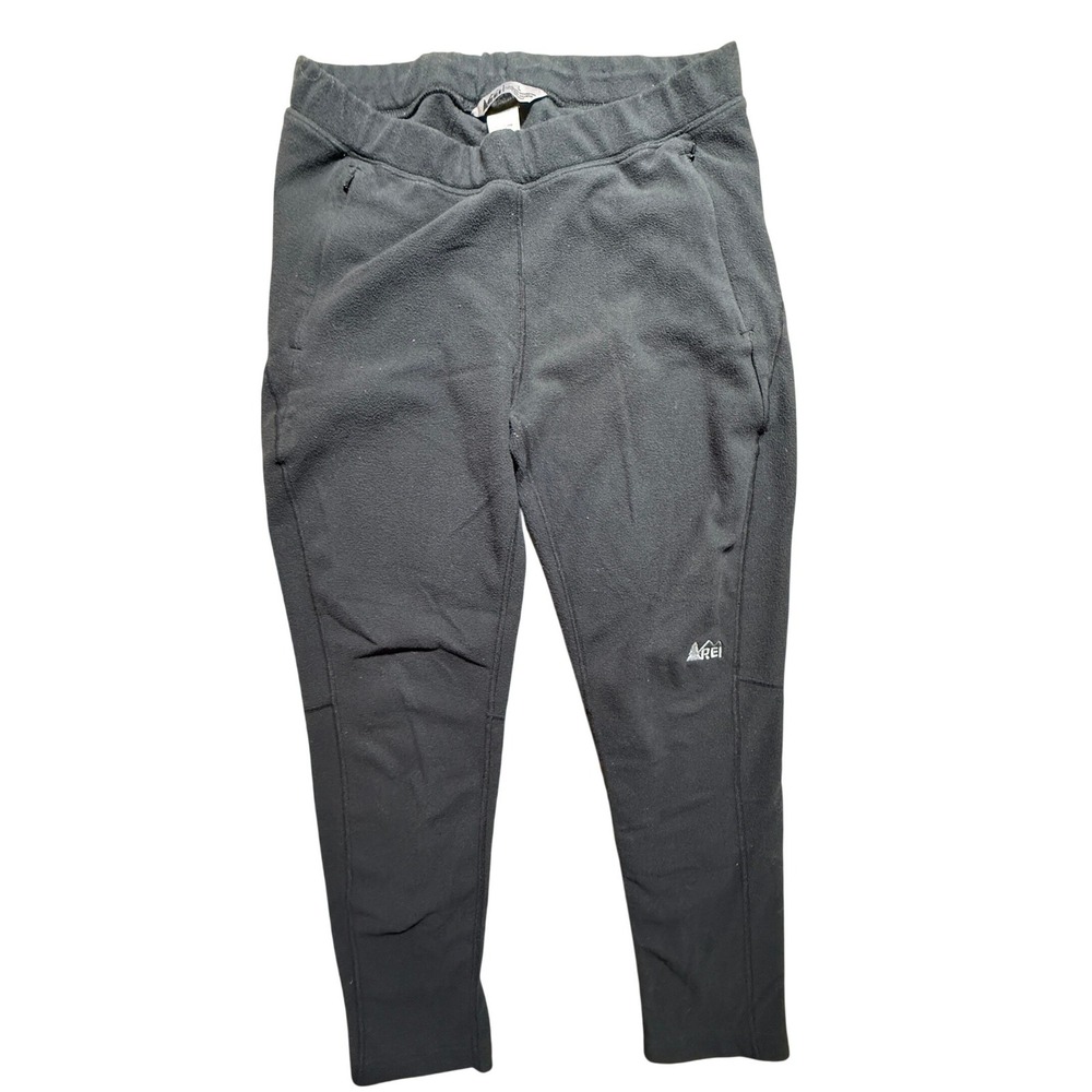 REI Tapered Fleece Jogger Pants Black Large Outdoor Gorpcore Minimal Hiking